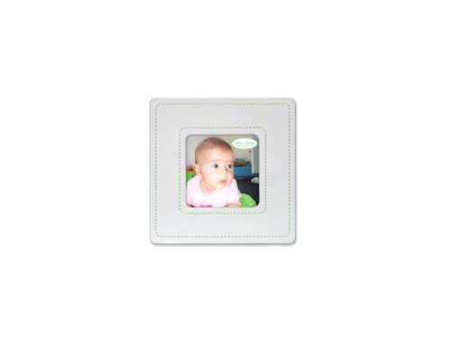 Child to Cherish Small Stitched Ceramic Frame, White