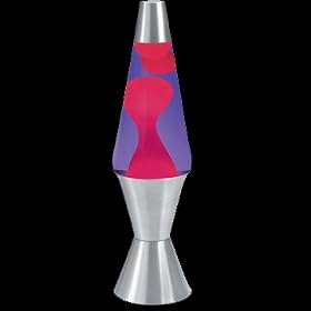 Lava Lamp Original Brand 8 oz. Accent - Pink wax with purple liquid from Lava Lamps