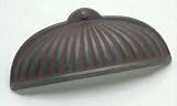 Cabinet Cup Pull, American Revival, Bronze Rust Glaze