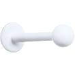 16 Gauge 3/8" White Labret Monroe