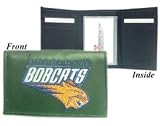 Charlotte Bobcats Embroidered Leather Tri-Fold Wallet