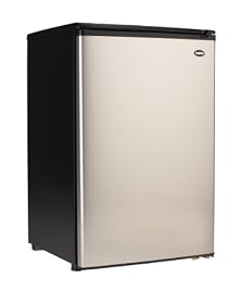 Sanyo SR-4912M Energy Star 4-8/9-Cubic-Foot Counter-High Refrigerator with Platinum Door