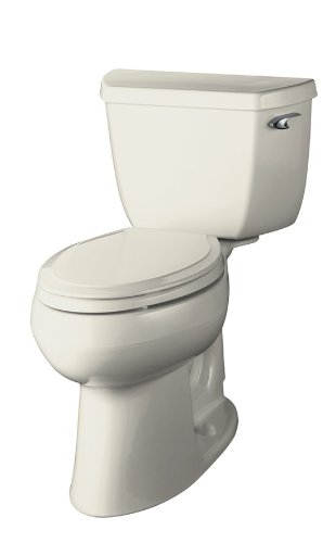 Kohler K-3611-TR-0 Highline Classic Comfort Height Class Five Toilet with Tank Locks and Right-Hand Trip Lever, White
