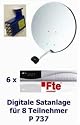 P737 dig. Satanlage 8 TN, 80 beige, 6x FTE Max S 92