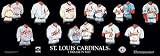 St Louis Cardinals 10 x 30 Uniform History Plaque