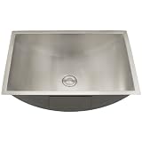 Ticor Overmount Stainless Steel Bathroom Sink