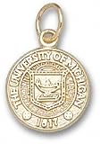 Michigan Wolverines Solid 10K Gold Seal 1/2'' Pendant