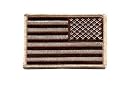 Rothco Reversed Desert Tan U.S. Flag Military Embroidered Patch, Desert Tan, O/S
