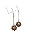 Crystal Gold Bronze Big Eye Stud Cube Earrings Fashion Jewelry