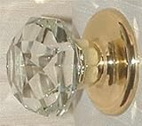 IMAGE OF French Antique Diamond-Cut Crystal Knob Passage Door Knobset-limited supply of the high quality, premium product