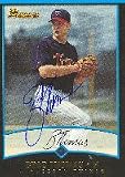 Brad Thomas, Minnesota Twins Autographed Card