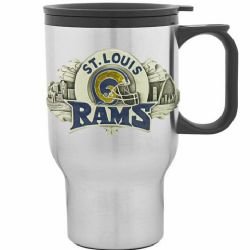 Siskiyou Sports St. Louis Rams 18 oz NFL Stainless Steel Travel Mug