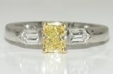 Fancy Intense Yellow Diamond Ring