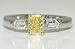 Natural Fancy Intense Yellow Diamond Ring