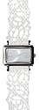 Betsey Johnson Women's White Lace Python Watch #BJ2003