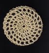 Beige Classic Crocheted Hair Bun Cover- MEDIUM