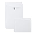 20-Count White with Silver Cross Invite/Thank You Kit