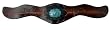 Genuine Leather Bracelet - Length: 6.5" - Width: 30 mm Dark Brown