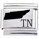 Body Candy Italian Charms Laser Abbreviated - TENNESSEE