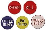 Professional Texas Holdem 5 Button Package