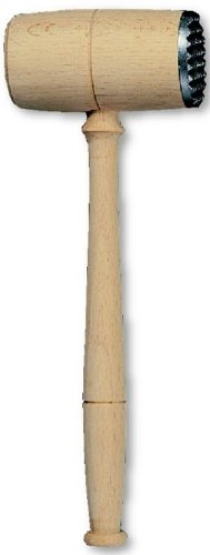 T&G Meat Hammer with Metal End in FSC Beech