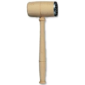 T&G Meat Hammer In FSC Beech With Metal End 28cm