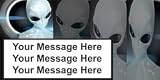 Sci-Fi Alien Party Custom Banner, Custom Message, Heavy Duty Vinyl