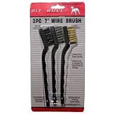 3 Piece Mini Wirebrush Plastic Handle by Pit Bull