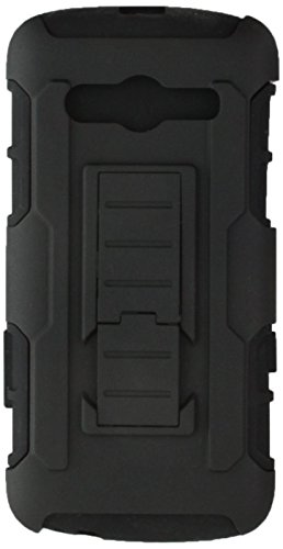 Asmyna Car Armor Stand Protector Rubberized Case for Samsung Galaxy Avant - Retail Packaging - Black
