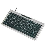 Super Mini Kb Size Only 4X9 USB 77 Key Silver with black Design