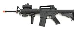 Double Eagle AEG Electric M16 Assault Rifle , Scope, Tactical Light, Laser Airsoft Gun