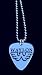 Waylon Jennings Guitar Pic Pendant Necklace