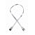 Akasa SATA2-100-SL Sata cable 100cm Silver