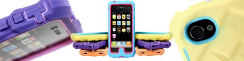 Apple iPhone 4 iPhone 4s Drop Tech Orange Gumdrop Cases Silicone Rugged Shock Absorbing Protective Dual Layer Cover Case