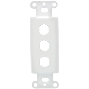 Oem Systems Company IWM-3P Decorator Style 3 Connector Plate (White)