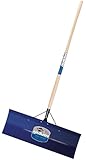 Garant YSP30LU Yukon 30-Inch Steel Blade Snow Pusher Varnished Ash Handle, Blue