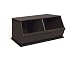 Badger Basket Two Bin Storage Cubby, Espresso