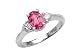 1.70 cts Genuine Pink Sapphire Ring - 14kt White or Yellow Gold LIFETIME WARRANTEE