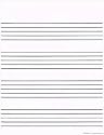 Wideline Staff Paper (8.5" x 11" Size)