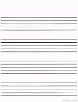 Wideline Staff Paper (8.5" x 11" Size)
