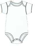 Baby's Own Short Sleeve Bodysuit, white size 6m