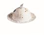 Lenox Butterfly Meadow Bone Porcelain Covered Round Butter Dish