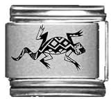 Clearly Charming Gecko Laser Italian Charm