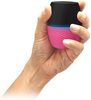 Latte Color Changeable SoundMagic mini potable wireless Bluetooth speaker with a powerful speakers and built-in microphone for hands free calling. Works with iPhone 6, iPhone 6 plus, iPhone 5/5s, , iPad, iTouch, Blackberry, Nexus, Samsung galaxy and other MP3 players wired or wireless (Pink)