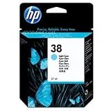 HP 38 Light Cyan Ink Cartridge in Retail Packaging