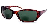 UrbanSpecs Readers SUN Readers (Women) Reading Glasses - R2924 - G-15 Grey/Green Bi-Focal