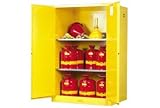 Justrite Flammable Cabinet With Manual Close Double Door 90 Gallon