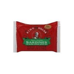 King Oscar Sardines, in Extra Virgin Olive Oil, 3.75 Oz, (Pack of 4)