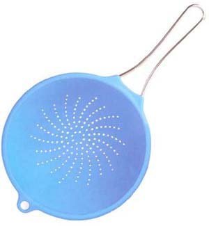 SiliconeZone 9.25-in. Strainer, Blue