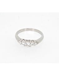 14K White Gold Diamond Ring